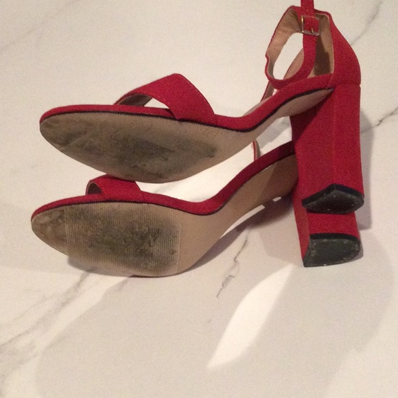 Madden girl ankle strap red sandals, 7 - Picture 5 of 5
